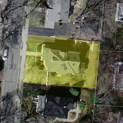 18 Tarleton Rd, Newton MA 02459-1733 aerial view