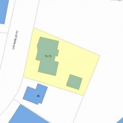 78 Los Angeles St, Newton MA 02458-1019 plot plan