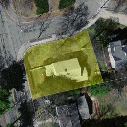 66 Solon St, Newton MA  02461-1827 aerial view