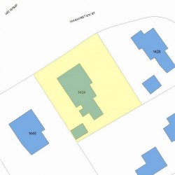 1434 Washington St, Newton MA 02465-2019 plot plan