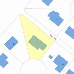 7 Tocci Path, Newton MA  02459-3718 plot plan