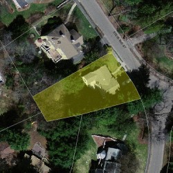 49 Sterling St, Newton MA  02465-2614 aerial view