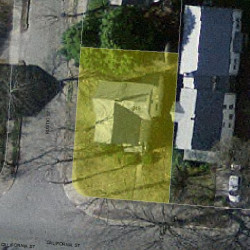 249 California St, Newton MA  02458-1049 aerial view