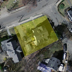 60 Clyde St, Newton MA 02460-2250 aerial view