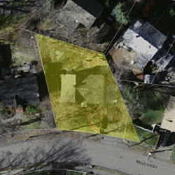 145 Bellevue St, Newton MA  02458-1834 aerial view