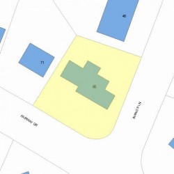 65 Fairway Dr, Newton MA 02465-1737 plot plan