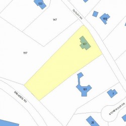 167 Dudley Rd, Newton MA 02459-2830 plot plan