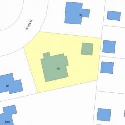 60 Solon St, Newton MA 02461-1827 plot plan
