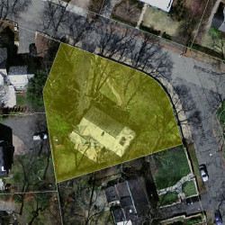 1 Gammons Rd, Newton MA 02468-1215 aerial view