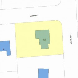 513 Chestnut St, Newton MA 02468-1205 plot plan