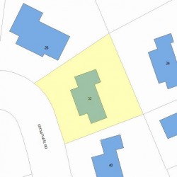 32 Cochituate Rd, Newton MA 02461-1404 plot plan