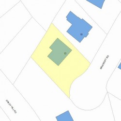15 Ashcroft Rd, Newton MA  02461-1701 plot plan
