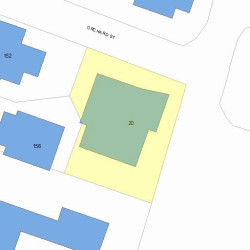20 Orchard St, Newton MA  02458-1717 plot plan