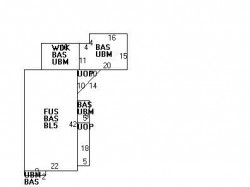 266 Adams St, Newton MA  02458-1202 floor plan