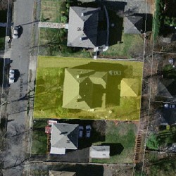 34 Wessex Rd, Newton MA 02459-1625 aerial view