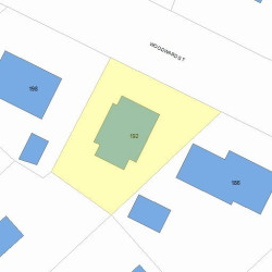 192 Woodward St, Newton MA 02468-2006 plot plan