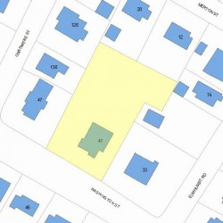41 Washington St, Newton MA 02458-2228 plot plan