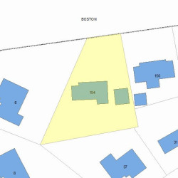 154 Beacon St, Newton MA  02459 plot plan