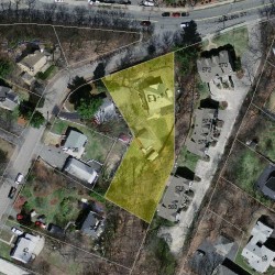 2 Evergreen Ave, Newton MA 02466-1703 aerial view