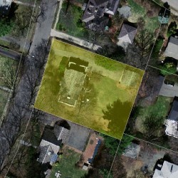 20 Locke Rd, Newton MA  02468-1416 aerial view