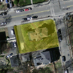 87 Bowdoin St, Newton MA  02461-1538 aerial view