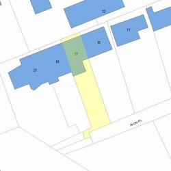17 Avon Pl, Newton MA 02458-1511 plot plan