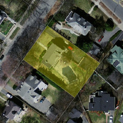 114 Windermere Rd, Newton MA  02466-2718 aerial view