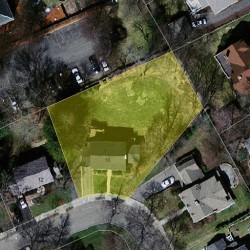 18 Westfield Rd, Newton MA  02465-2563 aerial view