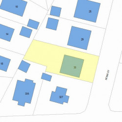 35 Rowe St, Newton MA 02466-1516 plot plan