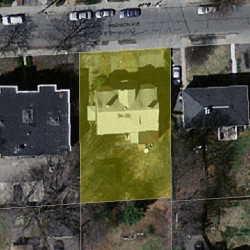 94 Madison Ave, Newton MA 02460-1905 aerial view