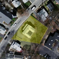 20 Curve St, Newton MA  02465-2207 aerial view