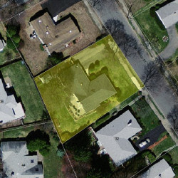 40 Mosman St, Newton MA  02465-1303 aerial view