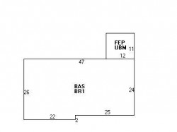 45 Colgate Rd, Newton MA  02462-1304 floor plan