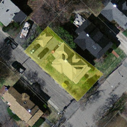 47 Churchill St, Newton MA 02460-1445 aerial view