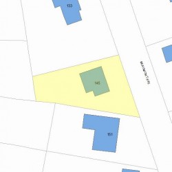 145 Beaumont Ave, Newton MA 02460-2315 plot plan
