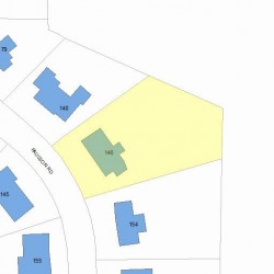 146 Paulson Rd, Newton MA 02468-1230 plot plan