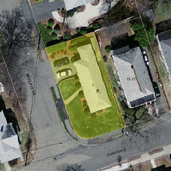 5 Bencliffe Cir, Newton MA 02466-1101 aerial view