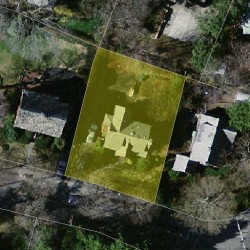 9 Cabot St, Newton MA 02458-2501 aerial view