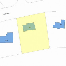 490 Beacon St, Newton MA 02459 plot plan