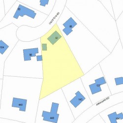 92 Crofton Rd, Newton MA  02468-2115 plot plan