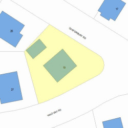 19 Waldorf Rd, Newton MA  02461-1332 plot plan