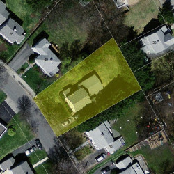 43 Fairway Dr, Newton MA 02465-1712 aerial view