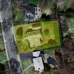 53 Ferncroft Rd, Newton MA  02468-1213 aerial view
