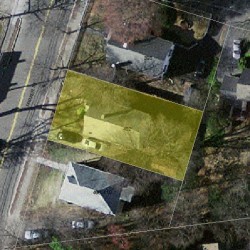 402 Parker St, Newton MA 02459-2606 aerial view