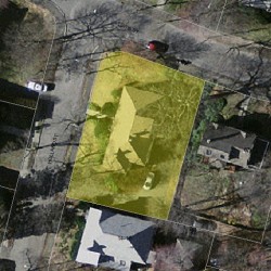 6 Holland St, Newton MA 02458-1821 aerial view