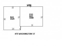 475 Washington St, Newton MA 02458-1450 floor plan