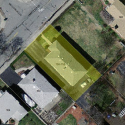 156 Linwood Ave, Newton MA 02460-1417 aerial view