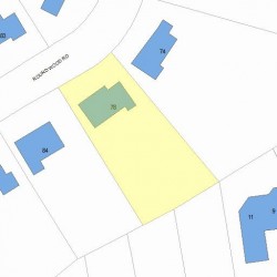 78 Roundwood Rd, Newton MA  02464-1217 plot plan