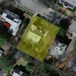 22 Berwick Rd, Newton MA 02459-2101 aerial view