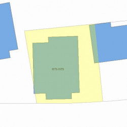 1171 Washington St, Newton MA 02465-2154 plot plan